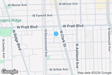 Map image of the property - 6717 N Hermitage Ave