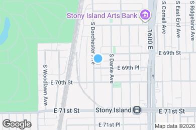 Map image of the property - 1406 E 69th Pl