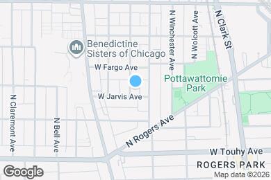 Map image of the property - 7349 N Seeley Ave