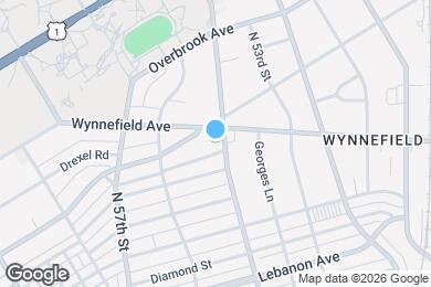 Map image of the property - 5402 Wynnefield Ave