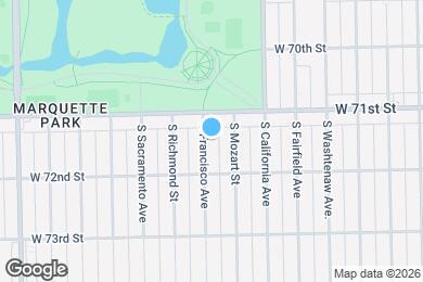 Map image of the property - 7127 S Francisco Ave