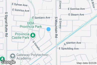 Map image of the property - 4854 S Antonio