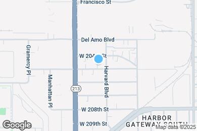 Map image of the property - 1615 W 205th St