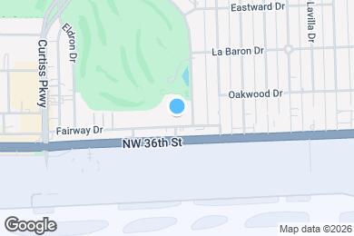 Map image of the property - Furnished Studio-Miami - Airport - Miami Springs
