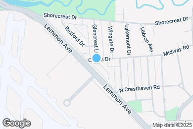 Map image of the property - 8539 Glencrest Ln