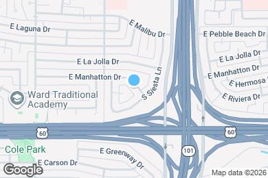 Map image of the property - 2163 E Manhatton Dr