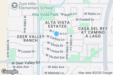 Map image of the property - 10546 W Carlota Ln
