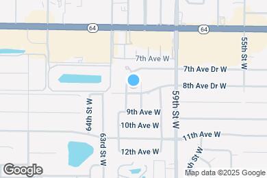 Map image of the property - 6116 8th Ave Dr W