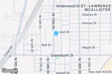 Map image of the property - 1629 N 15th St