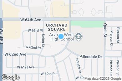 Map image of the property - 11620 W 62nd Pl