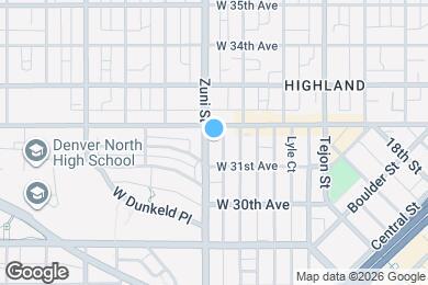 Map image of the property - 3134 Zuni St