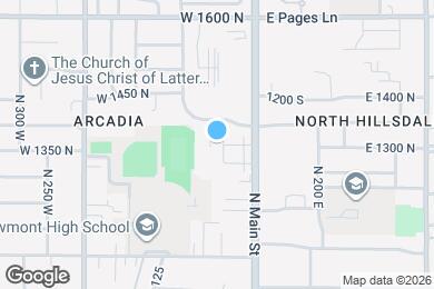 Map image of the property - 1281 N Bountiful Chase
