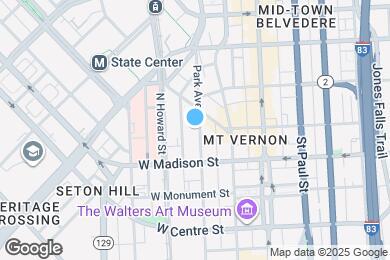 Map image of the property - 836 Park Ave