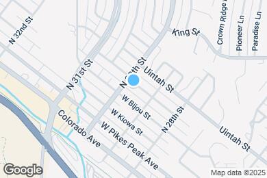 Map image of the property - 2921 W Platte Ave