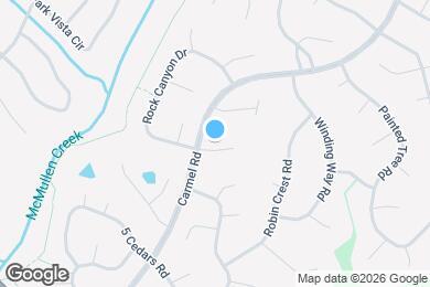 Map image of the property - 12309 Rock Canyon Dr