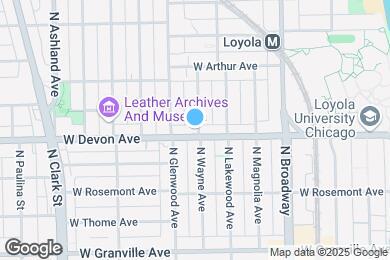 Map image of the property - 6400 N Wayne Ave