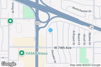 Map image of the property - 7501 Decatur St