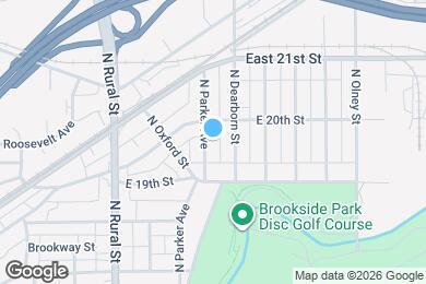 Map image of the property - 1937 N Parker Ave
