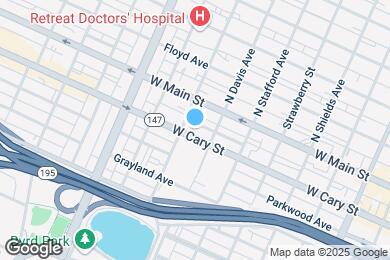Map image of the property - 2510 W Cary St