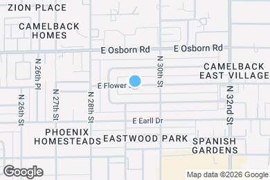 Map image of the property - 2911 E Flower St