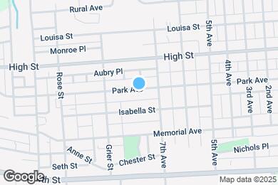 Map image of the property - 1135 Park Ave