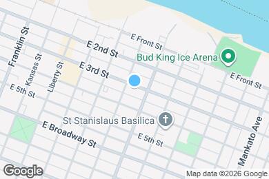 Map image of the property - 513 E 3rd St