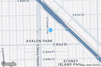 Map image of the property - 8211 S Cornell Ave