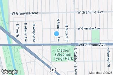 Map image of the property - 6026 N Francisco Ave