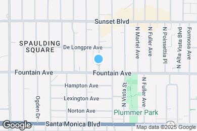 Map image of the property - 1325 N Sierra Bonita Ave