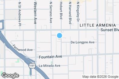 Map image of the property - 1409 N Hobart Blvd