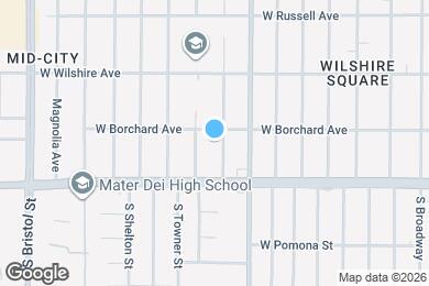 Map image of the property - 1410 S Olive St