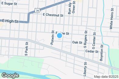 Map image of the property - 111 Oak St