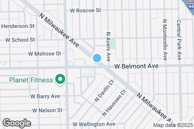 Map image of the property - 3906 W Belmont Ave