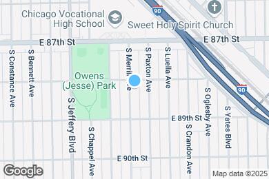 Map image of the property - 8815 S Merrill Ave