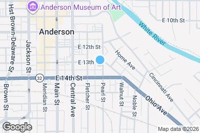 Map image of the property - 1309 Pearl St