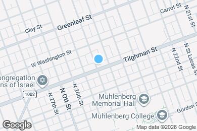 Map image of the property - 2449 W Tilghman St