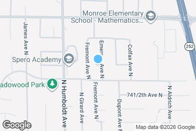 Map image of the property - 7501 Emerson Ave N
