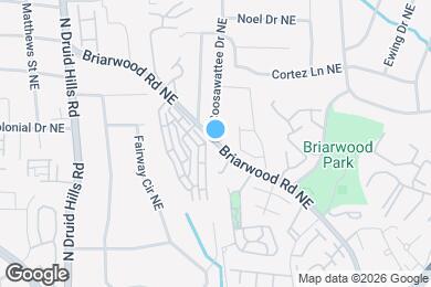 Map image of the property - 1401 Briarwood Rd NE