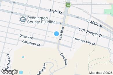 Map image of the property - 711 East Blvd