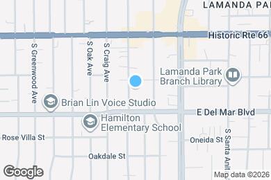 Map image of the property - 154 S Grand Oaks Ave