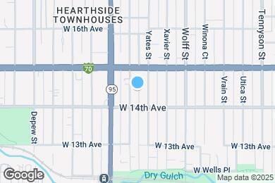 Map image of the property - 1442 Zenobia St