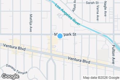 Map image of the property - 4365 Ventura Canyon Ave