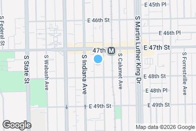 Map image of the property - 4734 S Prairie Ave