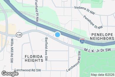 Map image of the property - Room in Duplex on M.L.K. Jr Dr SW