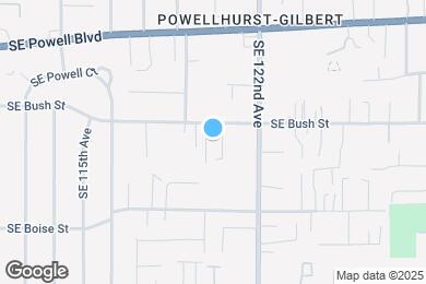 Map image of the property - 12014 SE Bush St