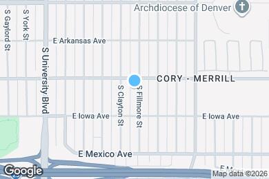 Map image of the property - 1527 S Fillmore St