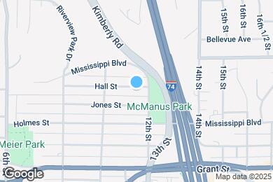 Map image of the property - 1117 Hall St