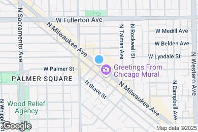 Map image of the property - 2111 N Washtenaw Ave