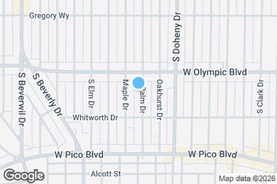 Map image of the property - 433 S Palm Dr