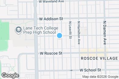 Map image of the property - 3446 N Bell Ave